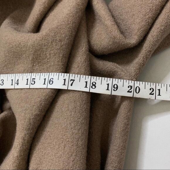 Harris Wharf London Virgin Wool Draped Blanket Coat in Camel Tan Size US 8 - Picture 7 of 8